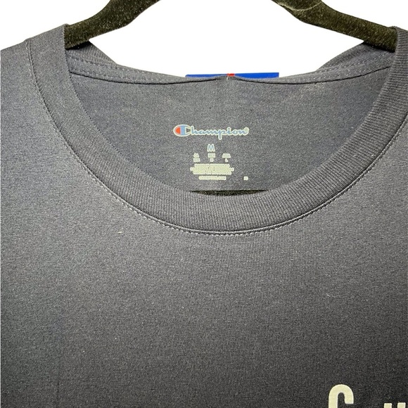 Champion Men’s Graphic T-shirt Navy Blue Size: Medium - Picture 3 of 4